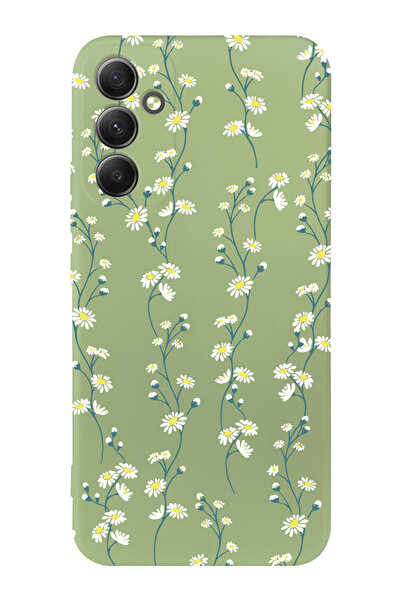 shoptocase Galaxy A54 5g Uyumlu Papatya Sarmaşığı Tasarımlı Telefon Kılıfı