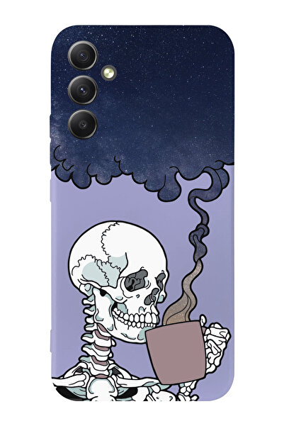 shoptocase حافظة هاتف بتصميم جمجمة مدروسة متوافقة مع هاتف Galaxy A34 5g