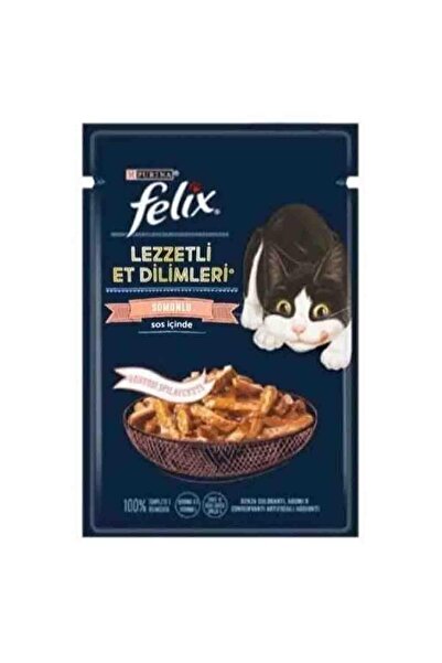 Purina Felix Felix Lezzetli Et Dilimleri Somonlu 80 Gr