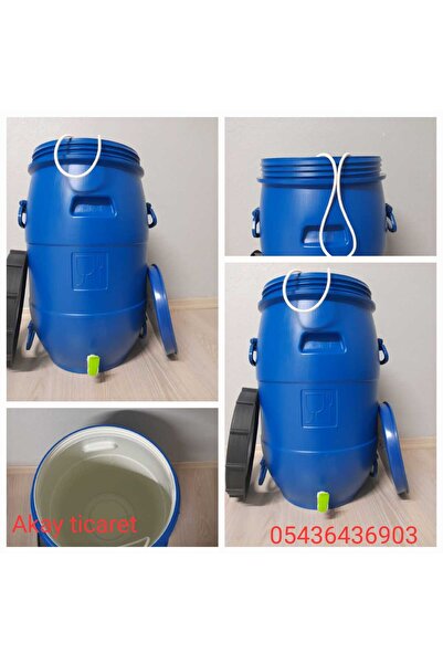 ŞEN PLASTİK AKAY VARİL 60 LT İÇİ BEYAZ MUSLUKLU