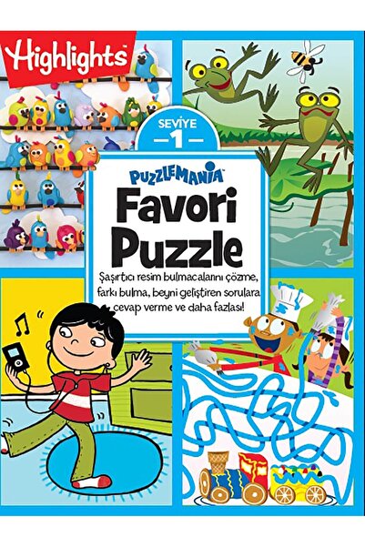 Dikkat Atölyesi Yayınları Puzzlemania Farkı Bul Favori Puzzle 4'lü Set /