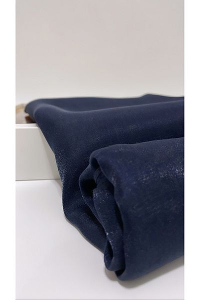 Onur Shawl - Evening Dress Fabric Glitter Shiny Shawl Hijab Clothing Fashion Store Quality Customer (DARK BLUE)