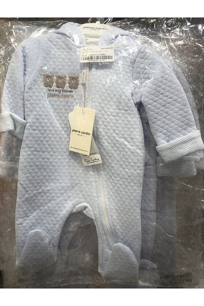 Pierre Cardin Quilted cotton hooded double-layer jumpsuit