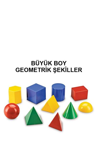 Okul Materyali GEOMETRİK CİSİMLER BÜYÜK BOY