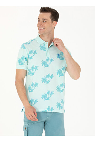 U.S. Polo Assn. Πόλο Ασν. Πράσινο ανδρικό μπλουζάκι πόλο - VERONA