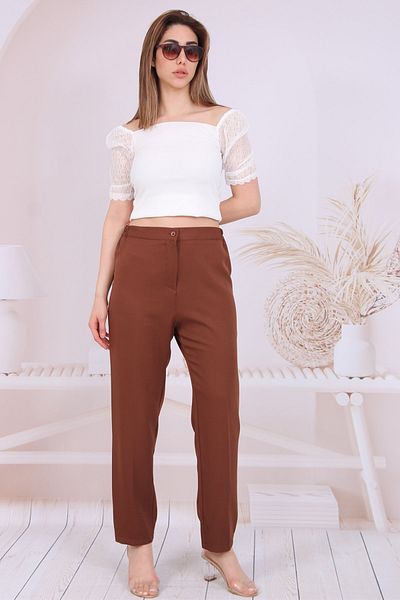 herantarz WOMEN'S SIDE RUBBER BATTAL SIZE PANT