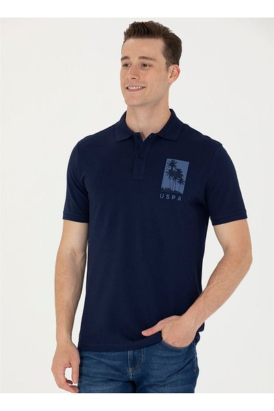 U.S. Polo Assn. U.S. Polo Assn. Navy Blue Men's Polo T-Shirt Yusar