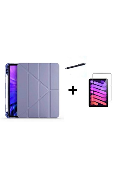 Israh iPad Mini 2021 6. Nesil 8.3 inç için Uyumlu Kalem Bölmeli Kılıf + Ekran...