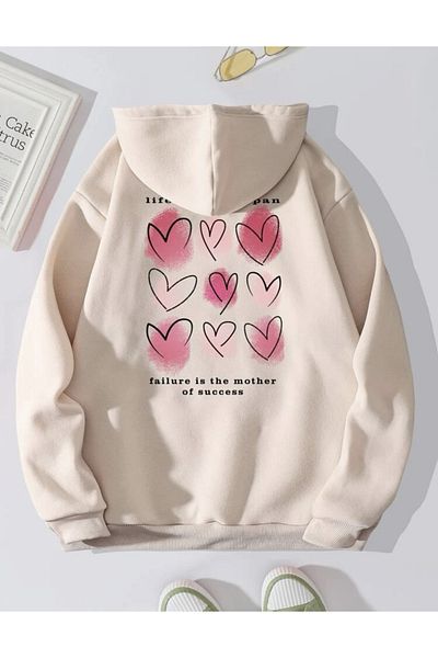 ALİKA Φούτερ Unisex Hooded Life Is Oversize