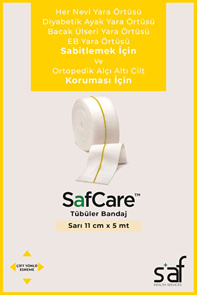 Genel Markalar İki Yöne Esneyebilen Tübüler Bandaj-Yara Örtüsü Sabitleme-Alçı...