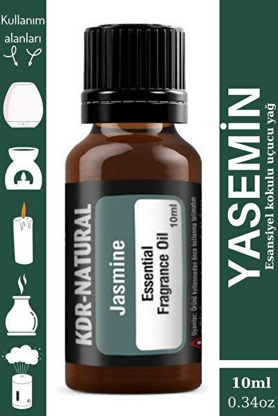kdr natural Yasemin Uçucu Yağ Buhurdanlık Yağı Hava Nemlendirici Difüzör Esan...