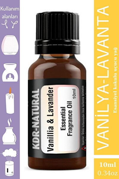 kdr natural Vanilya&lavanta uçucu yağ Buhurdanlık yağı Difüzör esansı Oda kok...