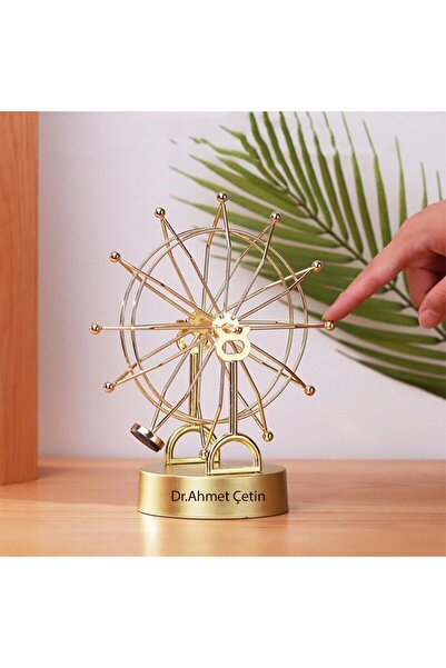 keyfim shop Kişiye Özel Newton Denge Balance Gold Renk Dönme Dolap