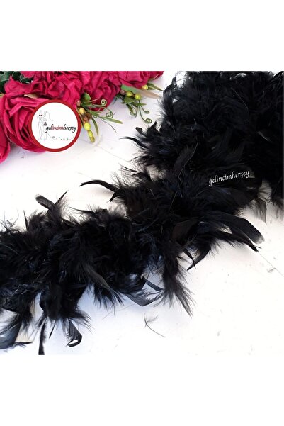 Gelincimherşey Süsleme İçin Otriş Metrelik Şerit Tüy Kaz Tüyü 2 Metre (60Gr)