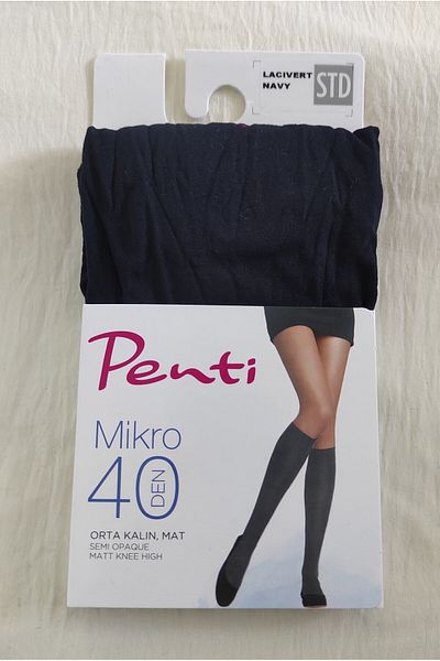 Penti Дамски чорапи - Дамски микро чорапи до коляното, средно дебели, 3 броя