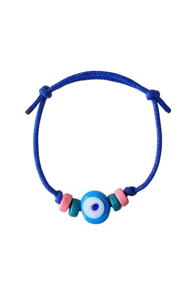 TAKI BY EKİN 3-Piece Adult Bracelet with Glass Evil Eye Beads