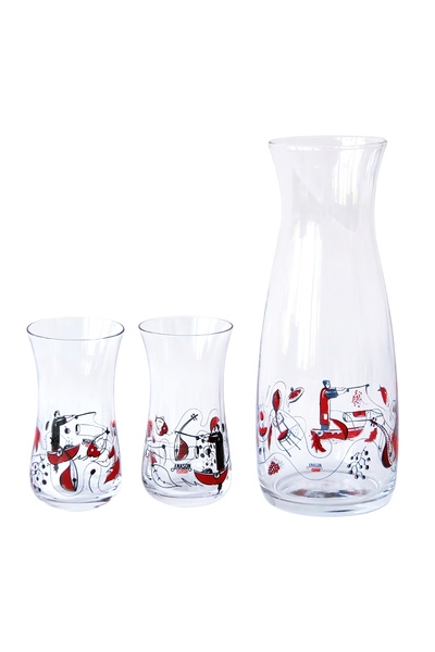 Anason İşleri Erkenci Ince Belli Çilingir Sofrası Takımı 3'lü Set