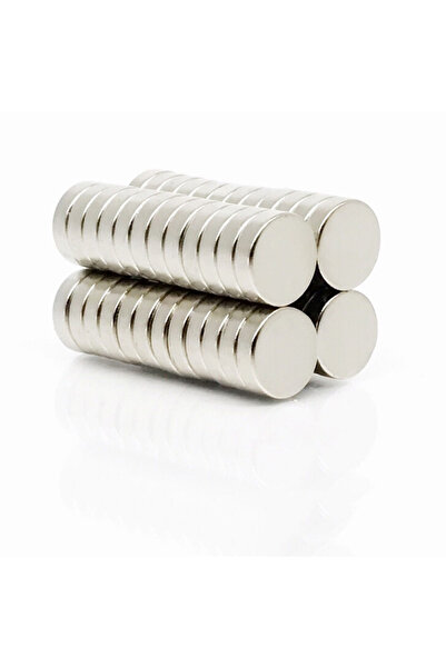 Hdg 10 adet Yuvarlak Neodyum Mıknatıs Magnet Çap: 1 cm - kalınlık 3 mm