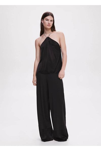 MANGO Woman Chain detailed top