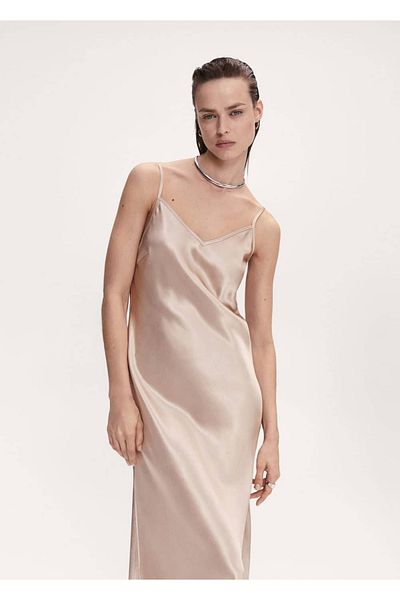 MANGO Woman Rochie din satin