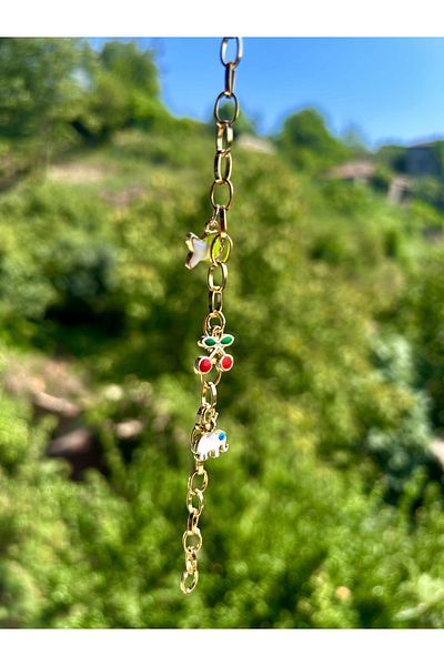 fullcontrol Women's Gold Cherry Charm Bracelet