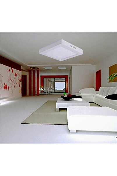 Viesteknoloji 24w tavana sıfır led avize 6500k buz beyazi ışık kare led panel banyo balkon salon hol aydinlatma