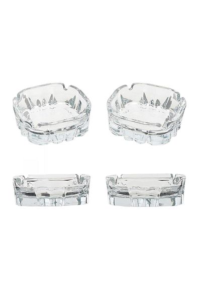 LAV karina glass ashtray - 4-piece large ashtray