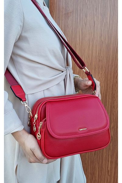 MEGA WOMEN'S MULTIPLE COMPARTMENT ORIGINAL MEDIUM SIZE SHOULDER AND CROSSBODY BAG