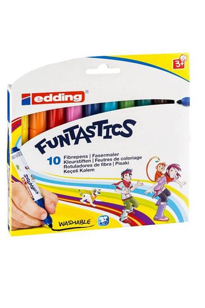 Edding E-14 Funtastics Jumbo Felt Tip Pen 10 Colors