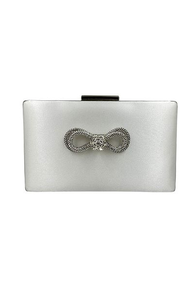 Biçanta Sedef Ecru Pearl White Χρώμα Ασημένια Θήκη Ασημένια Πέτρα Βραδινό Τσάντα Βραδινή Τσάντα Νυφικό Αρχική Πορτφόλιο
