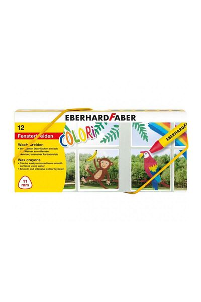 Eberhard Faber Pastel Paint Printed on Glass 12 Colors Cardboard Box (524112)