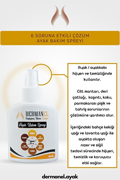 Dermanel Ayak Bakım Spreyi Ter Önleyici Sprey