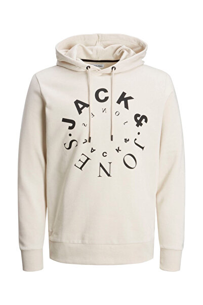 Jack & Jones JJWARRIOR SWEAT HOOD UB GRI Erkek Sweatshirt