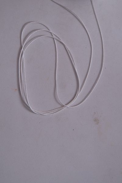 Eskişehir hobi sanat 0.8 Mm 100 Meters Pearl White Color Thin Parachute Rope Macrame Bracelet Rope Necklace Jewelry Design Rope