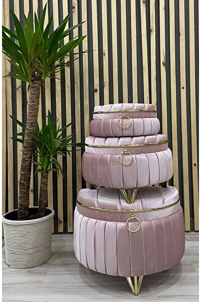 Kırçova Tekstil Havana Üçlü Çeyiz Sandığı