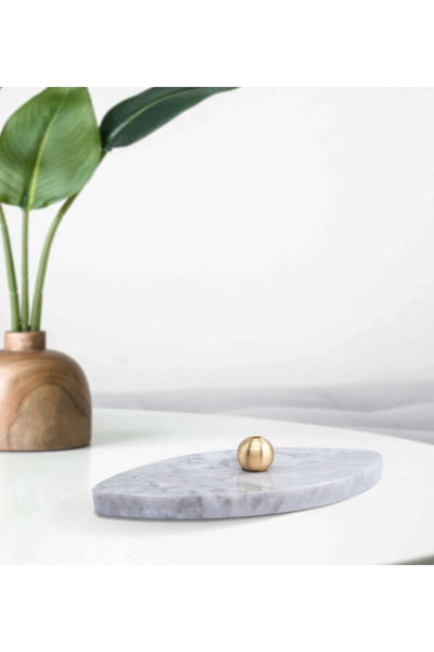 SERMO Tütsülük Oval Mermer Tütsülük