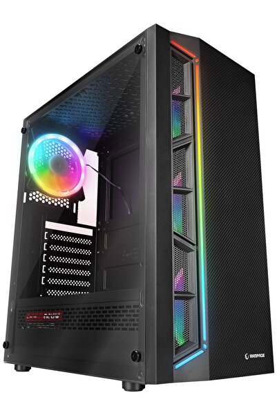 Rampage VICTORY PLUS 600W 80+ BRONZE Temperli Camlı 4*12cm RGB Fan + Led Şeri...