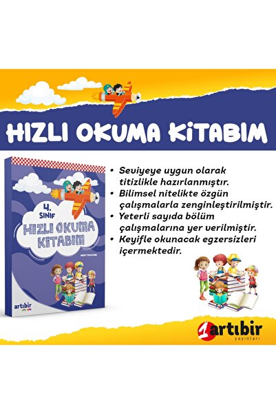 Artıbir Yayınları 4 Sınıf Muhteşem 3 Lü Set (bir Paragraf Bir Problem---dikkatli Deneme Sınavı---hızlı Okuma Kitabım)