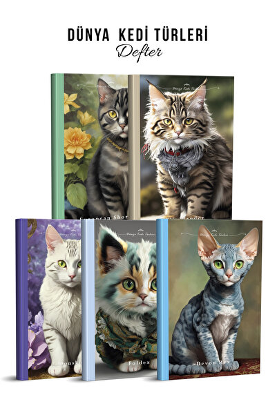 YAPAY ZEKA SANAT Livrare în pisică zile Caiete 5 Li 'set4-2