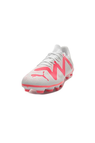 Puma 107377 -01 Puma Future Play Fg-Ag White-Fire Orchid Ανδρικά αθλητικά παπούτσια Λευκά