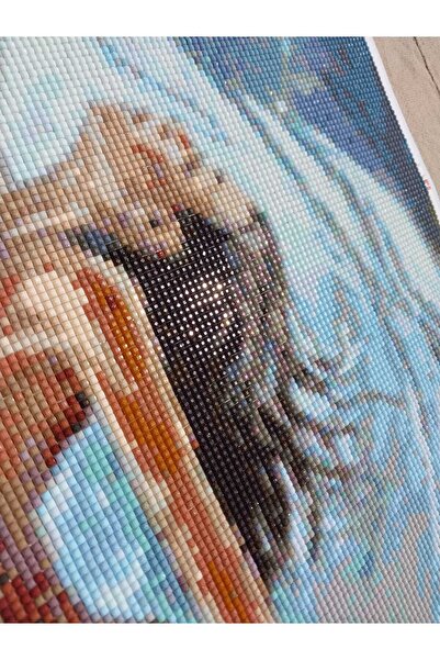 nilonun atölyesi Modern Balerin Kristal Boncuk Tablo 38x58 Cm. (İŞLENMİŞ HAZIR HALDE)