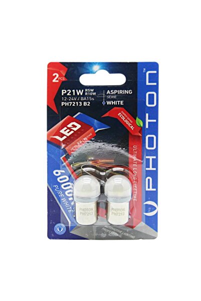 Photon P21W/R5W/R10W 12-24V LED (2'Lİ BLISTER)