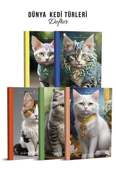 YAPAY ZEKA SANAT Livrare în pisică zile Caiete Set de 55-1