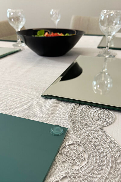 Decorita Mirrored Supla| Flat Mirror| Set of 6 Rectangular Mirror Supla| 25cm x 35cm|