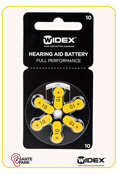 WİDEX Isitme Cihazi Pili - 1 Paket 10 Numara Pil - 10 Numara Kulak Cihazi Pil...