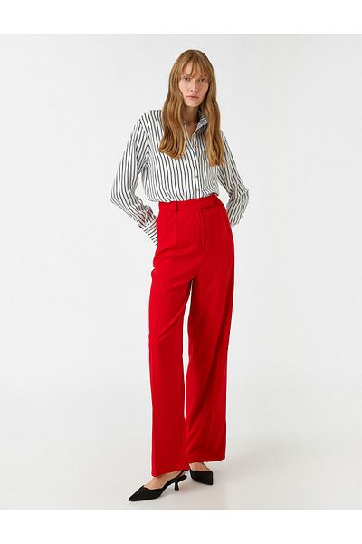 Koton Pantaloni Palazzo cu buzunare