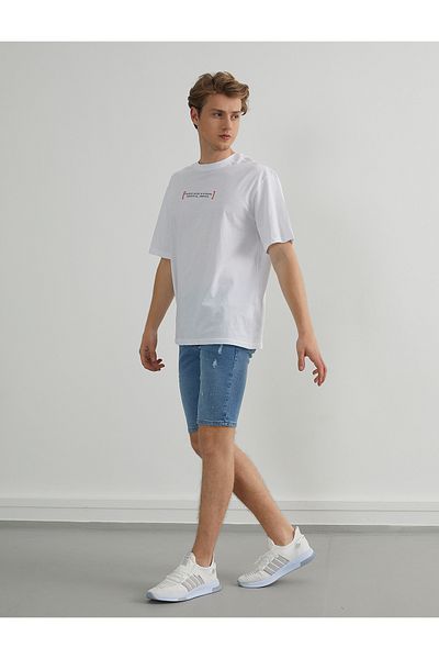 PAULMARK Slim Fit Jean Shorts