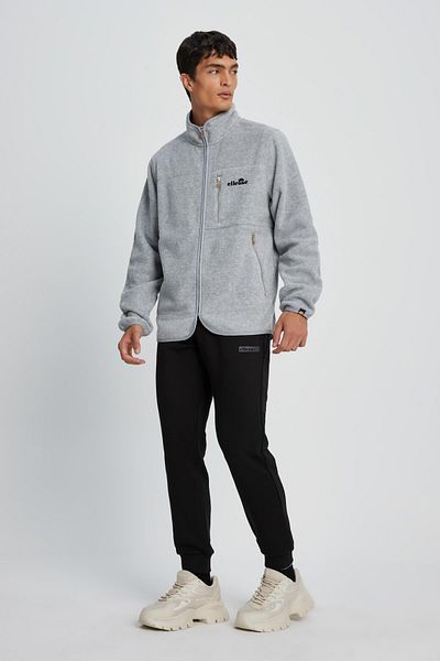 Ellesse Men's Gray Stand Collar Zip Jacket - EM079-GI