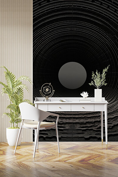 Dekoros Ay Manzarası Poster Duvar Kağıdı, Derinlik Veren 3d Duvar Dekoru, Tek...