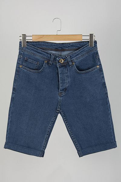 Terapi Men Men's Flexible Lycra Denim Jean Shorts Blue